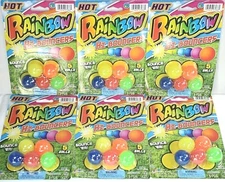 30 Balls - JARU Hot RAINBOW HI-BOUNCERS 1" Multi-Color, 6 Packs, 5 Each