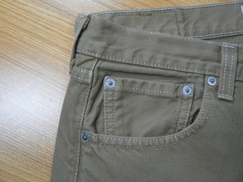 *JEANS LEVIS 501 HOMBRE TALLA 33 (33x31) MARRÓN DENIM-TIRO MEDIO-100% ALGODÓN-USADOS EN EXCELENTE ESTADO - Imagen 6 de 12