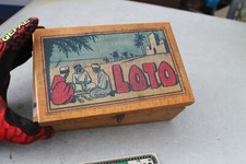 jeu de loto ancien JEUJURA incomplet dessin du magrebe  belle boite a renovée