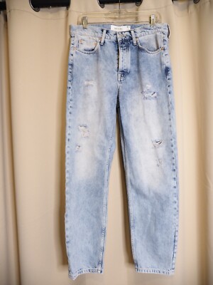 Topman original mens jeans size 32 32 light blue distressed