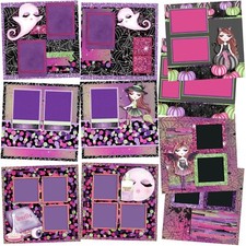 FABULOUS GHOULS - Scrapbook Layout Set