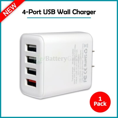 4-Port Quick Charge QC 4.8A USB Wall Charger for Huawei Mate 70/70 Pro / 70 Pro+