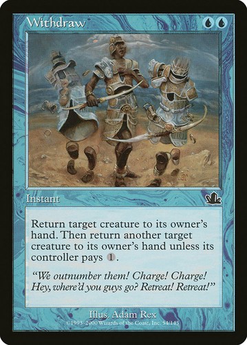 8 Withdraw Prophecy Magic the Gathering MTG 8 | eBay