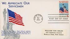 US 1320 FDC We Appreciate Our Servicemen Von Ohlen