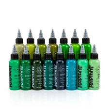 RADIANT COLOR TATTOO INK - Green Inks
