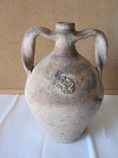 Anfora antica Sicilia in terracotta bummulu siciliano fiasco quartara giara '800