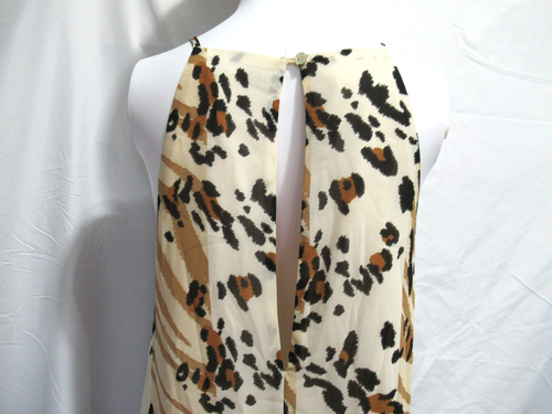Forever 21 ärmelloses Etuikleid Animalprint Gr. Small elfenbein schwarz braun - Bild 5 von 5