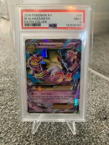 M Alakazam EX Holo 26/124 2016 Pokémon XY Fates Collide RARE PSA 9 Mint