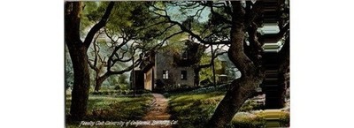 1916 Faculty Club UC Berkeley Postcard Dandy Time Message Alameda County CA