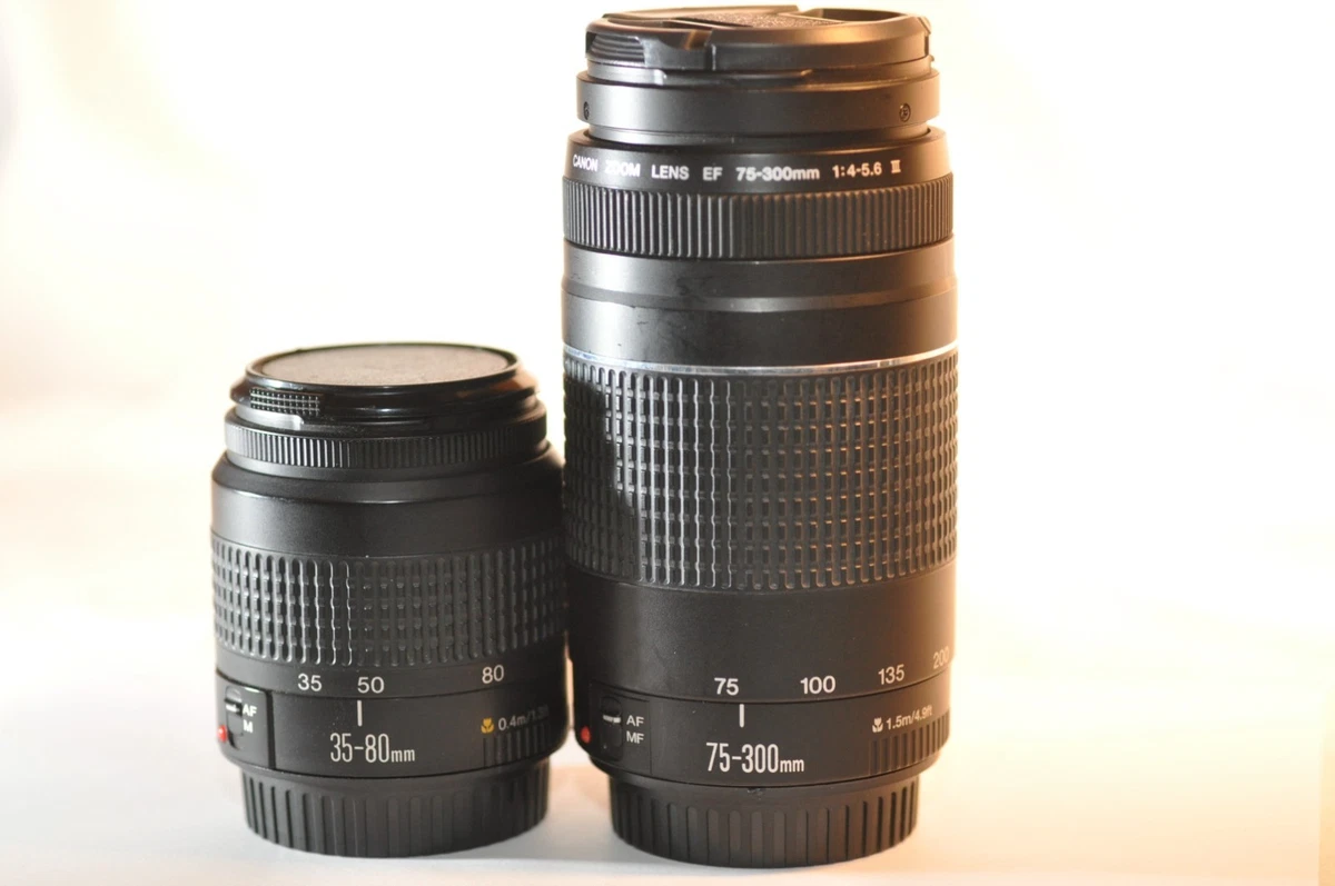 Canon ズームレンズ 35-80mm Ⅲ 75-300mm Ⅱ 2本セット Canon EF 35-80mm Focal Camera Lenses for sale - eBay