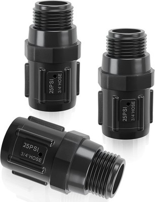 3Pack Pressure Regulator 25PSI 3/4'' Hose Thread Drip Irrigation Pressure Reducer