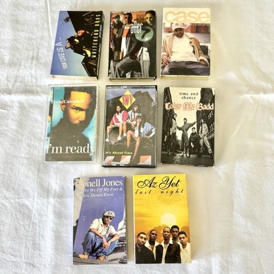 90s R&B Cassette Lot SWV Tevin Campbell Case Az Yet After 7 Donell Jones Tape