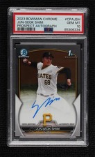 2023 Bowman Chrome Prospect Jun-Seok Shim #CPA-JSH PSA 10 GEM MT Auto 18t1