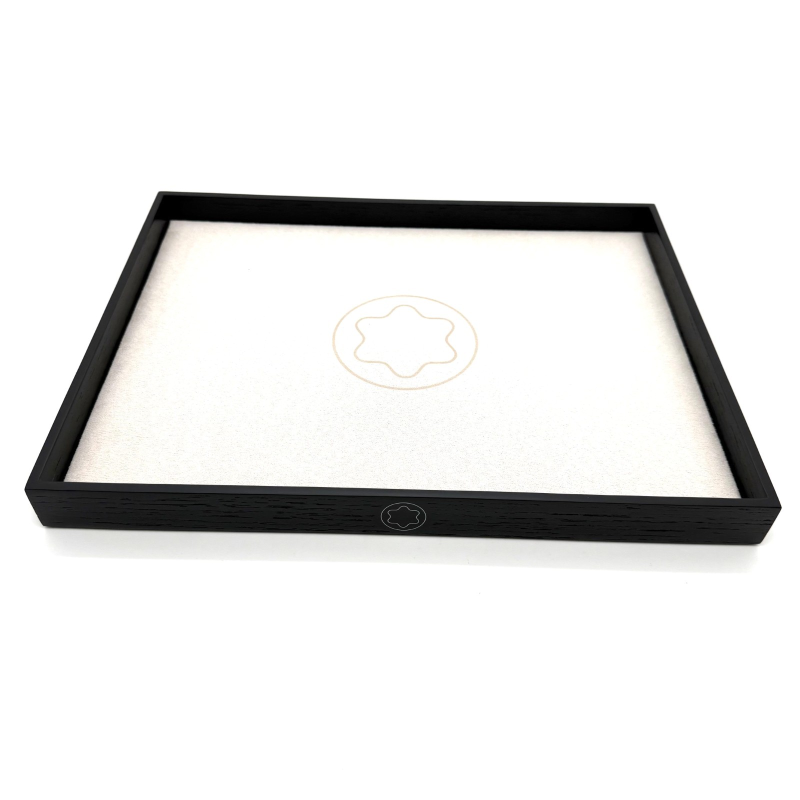 Montblanc Black Wooden Velvet Display Tray Boutique Item