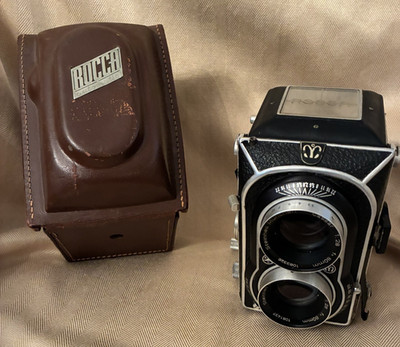 Rocca Montanus  Super Reflex Steinhill Munchen 80mm camera/case-vtg very rare