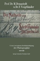 F. VoigtläNder (U. A.) | Der Nachweis Von SchriftfäLschungen, Blut, Sperma Usw.