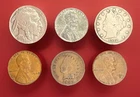 LOT OF INDIAN HEAD CENT LIBERTY &BUFFALO NICKELS STEEL  CENT  & 2 LINCOLN WHEATS