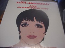 LIZA MINNELLI live in new york city 1979, m- 2 lp's on red vinyl, ANDY WARHOL