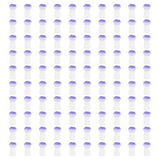 0.31" x 0.16" Cute Mushroom Beads, 200Pcs Small Glass Beads Bulk, Purple