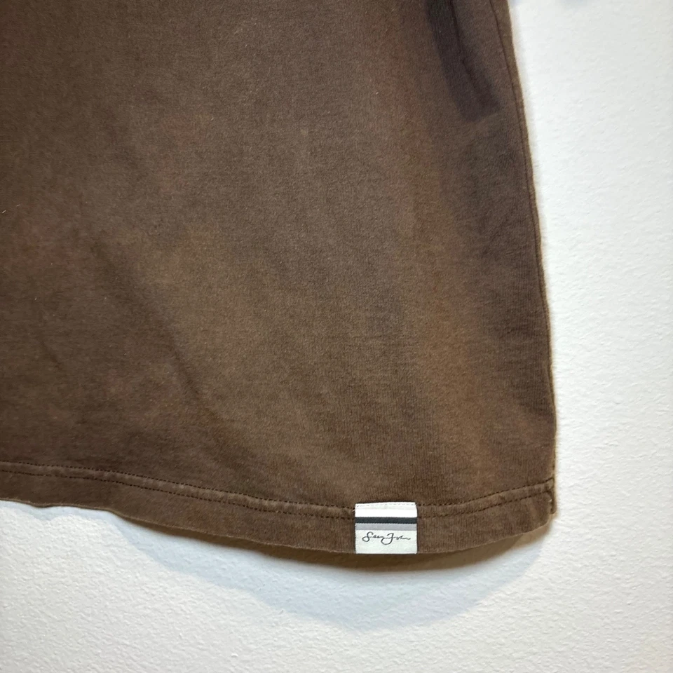 Y2K Sean John Spelled Out Mocha Colored T Shirt Rap Hip Hop 2000’s Size XL - Image 2 of 4