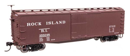 Walthers Mainline 910-40198 HO Maßstab 40' Holzboxwagen RTR Rock Island #155048 | Zustand: Neu