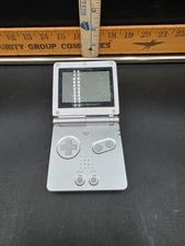Vintage Silver Nintendo Game Boy Advance SP Model AGS-001 Untested No Cord