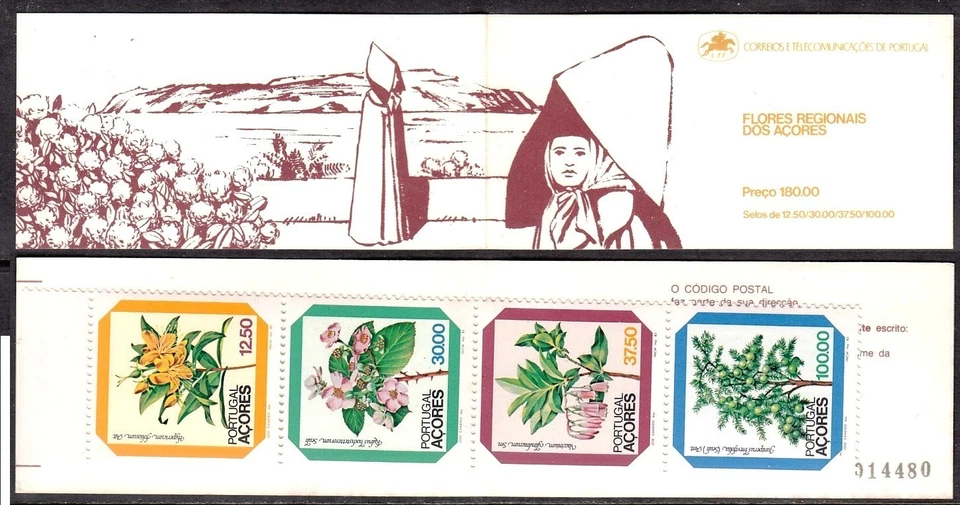 PORTUGAL AZORES 1983 FOLLETO DE FLORES - Imagen 1 de 1