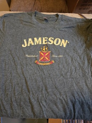 Jameson Whiskey Promo Tshirt Mens M American Apparel 50/50 Green Sine Metu Crest