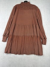 Zara Women's Long Sleeve Turtleneck Dress Orange Size Large