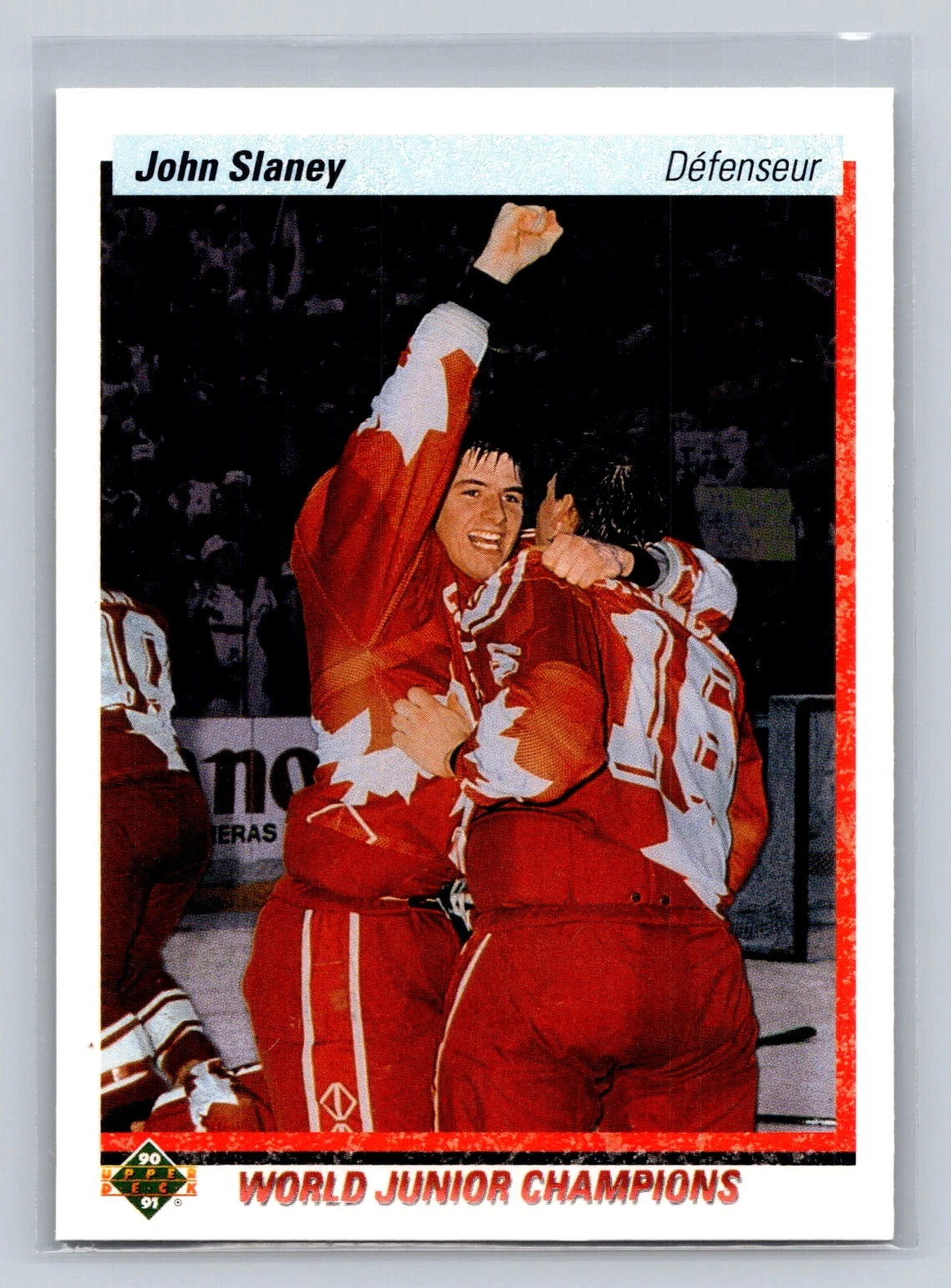 1990-91 Upper Deck French #457b John Slaney RC Rookie Canada