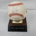 Nolan Ryan Autographed Rawlings Baseball in Display Case Original Signed