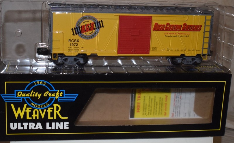 Weaver Ross Custom Switches Steel Side Double Door Boxcar O Gauge 3-Rail in Box
