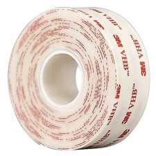 3M 4930 Double-Sided Foam Tape, 1 In W, 5 Yd L, 1/32 In, Acrylic Foam,