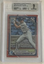 2024 Bowman Chrome George Lombard Jr. Rose Gold Refractor /10 BGS 9 MINT
