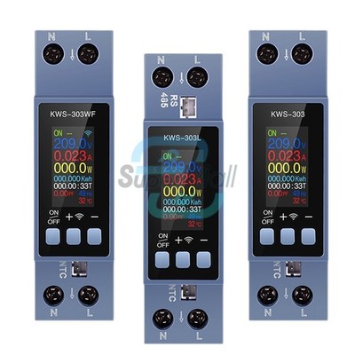 0.96 inch TFT Two-phase AC Meter Voltage Current Power Meter AC85-290V 0-40A