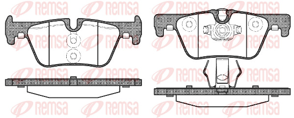 Remsa BremsbeläGe Bremsbelegsatz Hinten Passend FüR Bmw 1Er 3Er Touring-image