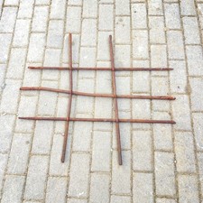 Antica grata griglia in ferro battuto per finestra 72 X 80