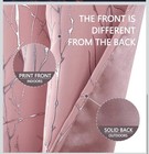 NIP Blush Blackout Curtains, Wave Line with Foil Printed Grommet 52X95 Curtains — photo 8