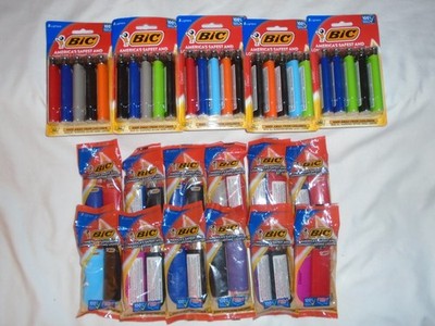 Set of 49 Bic Classic Lighters Disposable Full Size Multi-Color Lighters