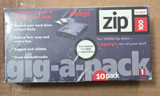 10 Pack of Iomega Zip 100 100MB Disks Formatted for IBM New Sealed NOS
