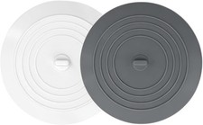 V- Bathtub Drain Stopper 2 Pack, 5 inches Silicone Tub Stopper Shower Drain