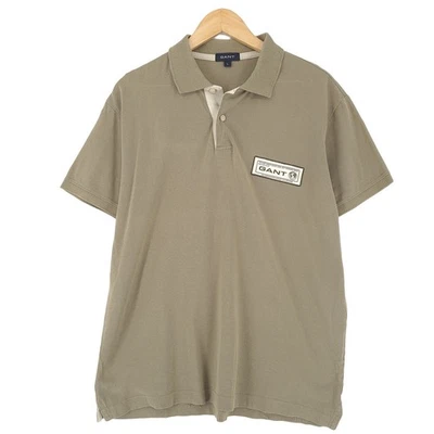 Gant Vintage Polohemd Grün Lässig Kragen Sport Golf Cb1 Größe L - Bild 1 von 4