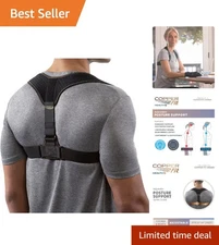 Lightweight Adjustable Posture Corrector for Men and Women - 33"-44" Chest Size