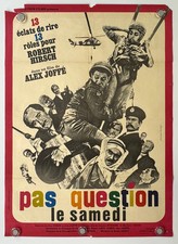 Pas Question le Samedi (1965) Original French Movie Poster 23x31