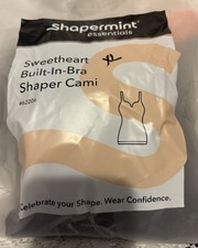 Shapermint Essentials Sweetheart Built-In Bra Shaper Cami Size XL  BLACK - NEW