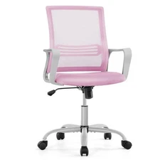 OLIXIS Ergonomic Home Office Chair - Rolling Desk with Lumbar Support & Armre...