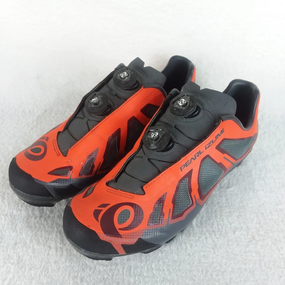 Велосипедные туфли с оранжевым циферблатом Pearl Izumi X Project 1.0 BOA 46 евро бутсы Shimano - Изображение 2 из 4