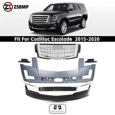 Front Bumper Cover Grille Assembly For 2015-2020 Cadillac Escalade Air Deflector