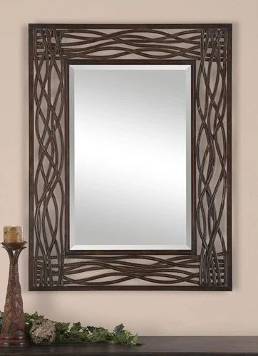Dorigrass - 42 inch Mirror - 32 inches wide by 0.5 inches deep Mirrors Uttermost - Picture 3 of 5