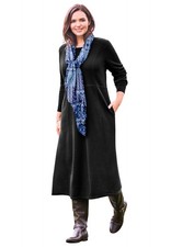 Woman Within Plus Size Petite Thermal Knit A-Line Dress